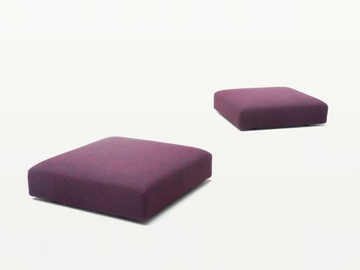 MOVE - Upholstered fabric pouf by Paola Lenti - view 2
